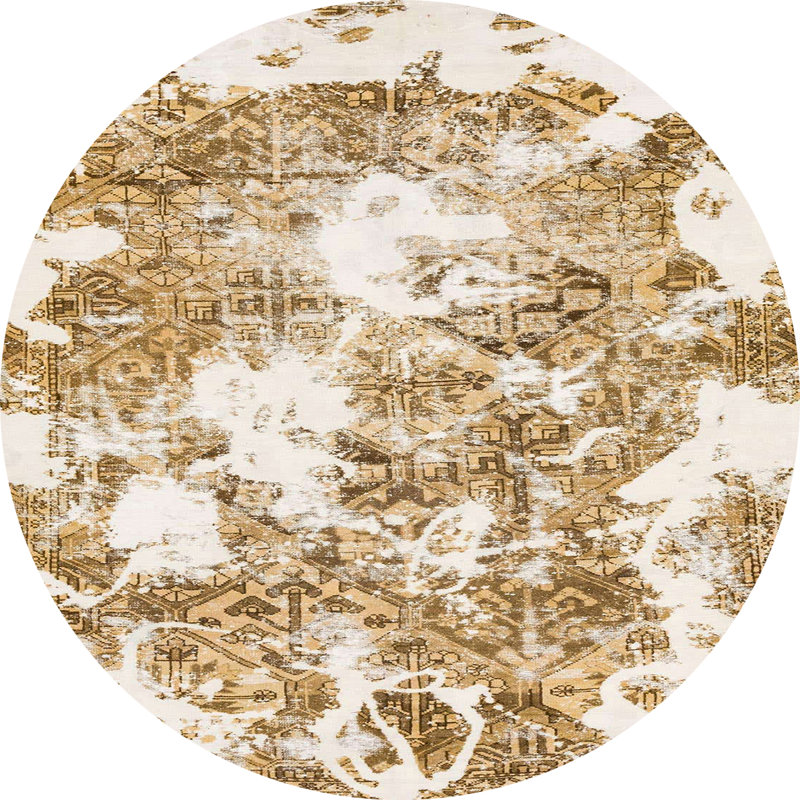 Tapis abstrait moderne 764, Rond 6 pi