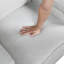 Fauteuil inclinable à dossier poussoir de style transitionnel en chenille de style transitionnel à dossier poussoir
