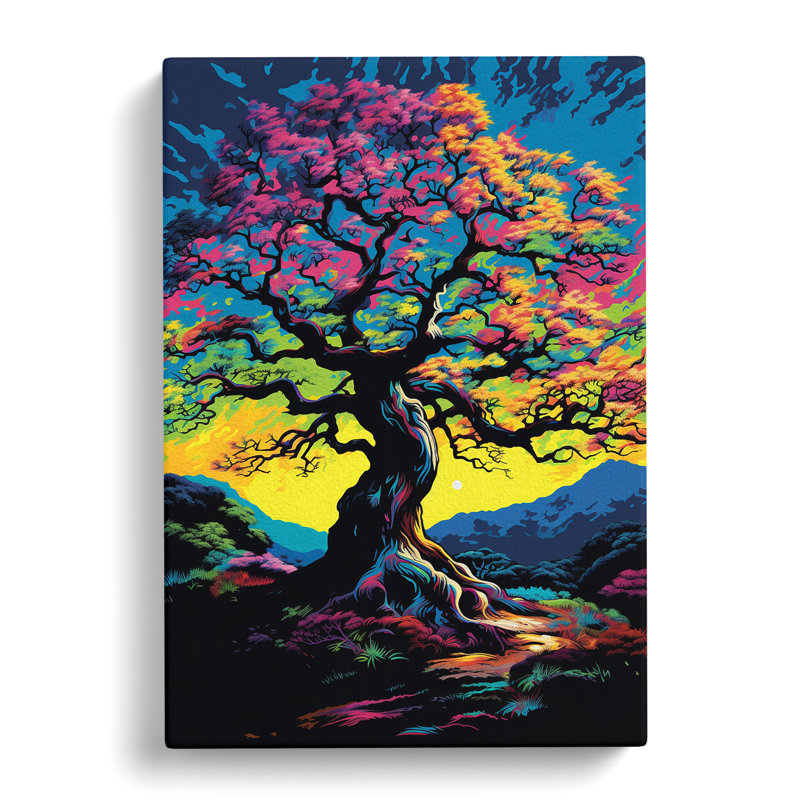 Oak Tree Pop - Wrapped Canvas, 50cm H x 35cm W x 3cm D