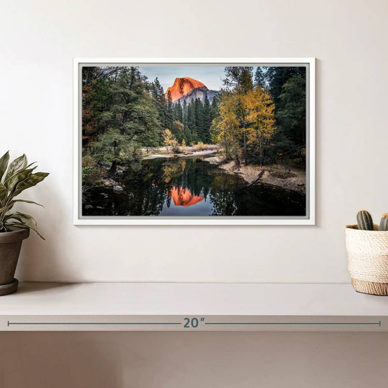 Yosemite Glassy Creek, Cadre flottant blanc, 13 po x 9 po