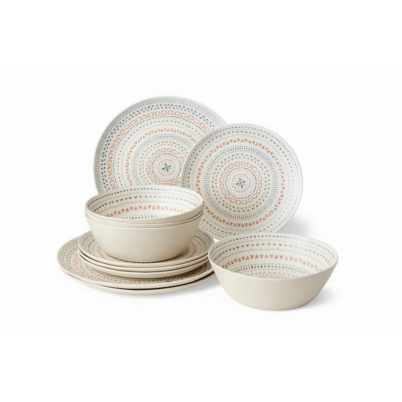 Desert Mandala 12-Piece Planta Dinnerware Set