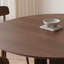 Table de salle à manger ronde en bois de noyer noir-1010230931