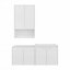 Meuble-lavabo 48 po avec lavabo en résine, 1 armoire murale et 1 armoire latérale, fixation flottante