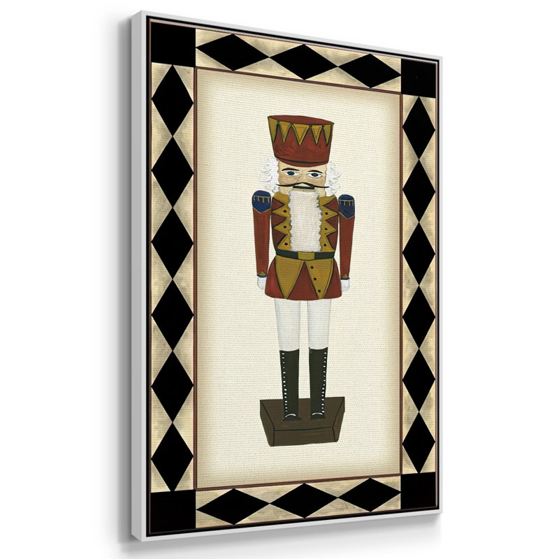 " Nutcracker ", 25" H x 17" W x 1.5" D, White Floater Framed