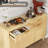 Kitchen Storage Cabinet With Drawers And Doors, Modern Fluted Sideboard Buffet Cabinet With Adjustable Shelves For Living Room