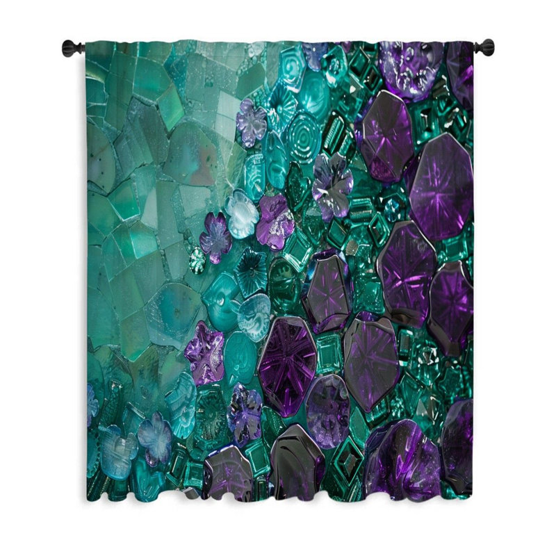 Kyeson Sheer Curtain Single Panel, 50" W x 96" L