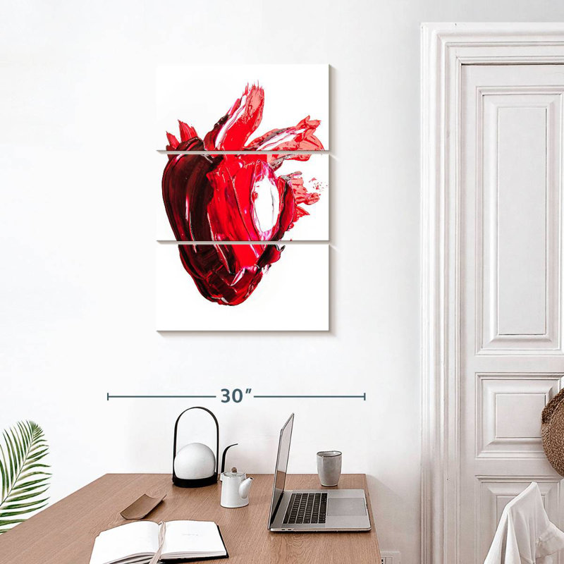 Kelan Abstract Human Heart, 32" H x 20" W