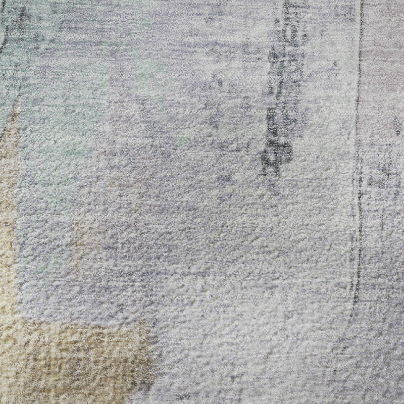 Premium Machine Washable Mouton Abstract Rug, Rectangle 10' x 14'