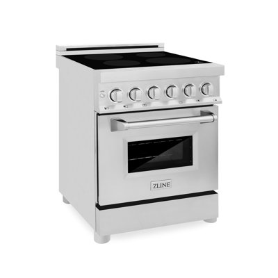 ZLINE 24"" 2.8 cu. ft. Induction Range with Electric Oven in Stainless Steel -  RAIND-24