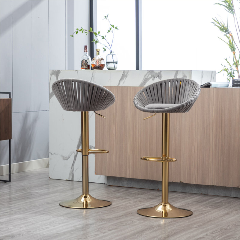 Tabouret de bar Melrick, gris
