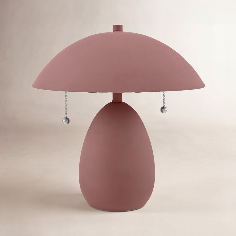 Elijah Table Lamp, Burgundy