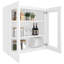 Armoire murale traditionnelle standard en contreplaqué, prête à assembler, HOMEIBRO Cozy Design, 30 po L x 12 po P x 30 po H, blanc traditionnel-93931427-93931435