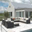 Eloisa Wicker 10 - Person Patio Conversation Sets with Cushions-1894291268