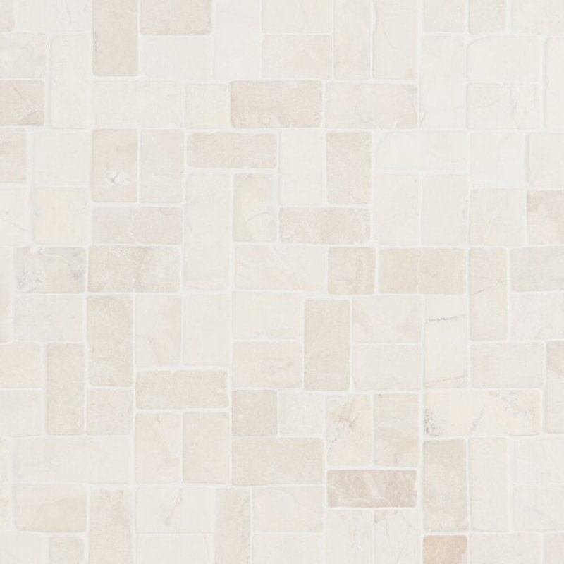 Nature 12x12 Antique Honed Natural Stone Mosaic Tile, White