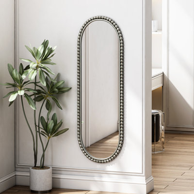 Miroir ovale avec design en fer antique, pour la décoration intérieure