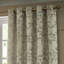 Bamboo Geometric Jacquard Lined Eyelet Curtians-121936682-121936675