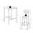 Bar Table Set with 2 Bar stools PU Soft seat with backrest-1711707737-1711707738