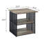 Table de chevet, finition noire
