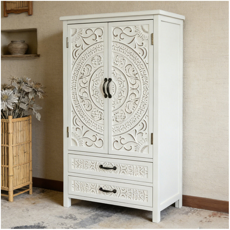 Armoire de rangement blanche 27 po