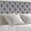 Structure de lit en tissu avec tête de lit ajustable Winston Porter-709296181-709296186