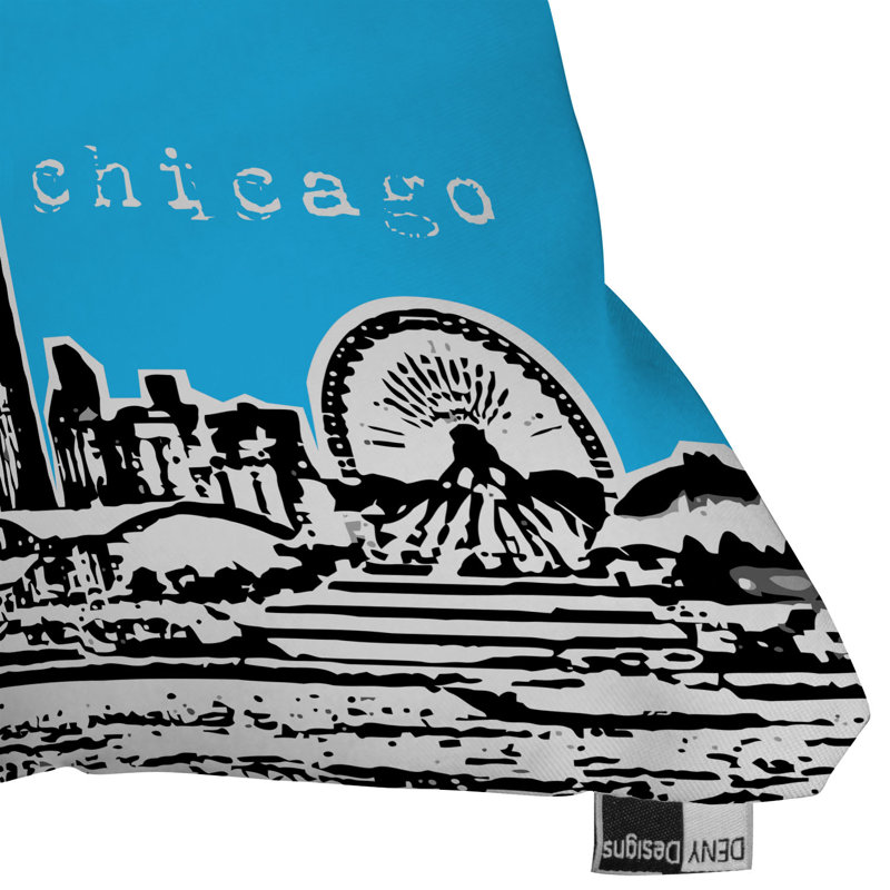 Coussin de chicago Bird Ave, 20 po x 20 po