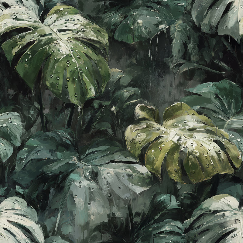 Rouleau de papier peint mural tropical tropical, Non-Woven Non-Pasted