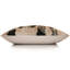Coussin lombaire luxueux en velours de soie noir et naturel 16 po x 24 po avec insert en duvet