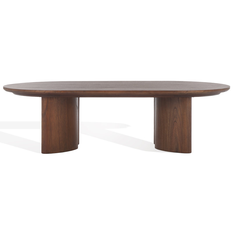 Barnard Oval Wood Coffee Table, Walnut