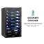 Klarstein Single Zone 86.5cm Freestanding 36 Bottle Wine Refrigerator