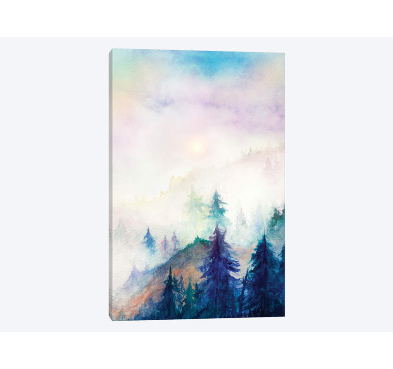 "Into The Mist" par Marco Gonzalez - impression sur toile tendue, H 40 po x l 26 po x P 1,5 po, Toile tendue, Pas de tapis