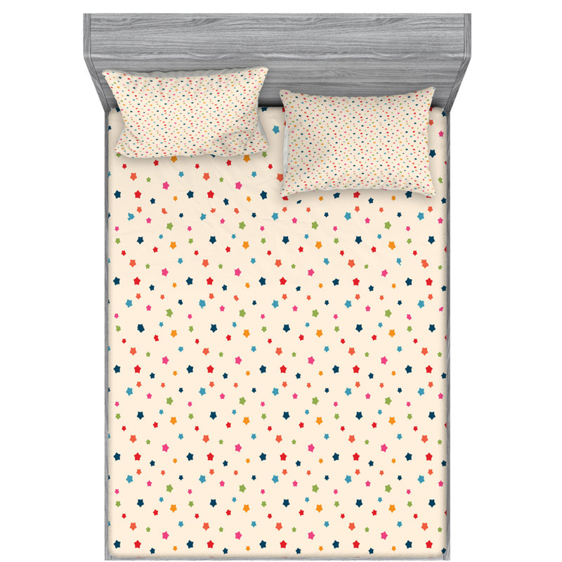 Microfiber Sheet Set, Queen Sheet Set with Fitted Sheet