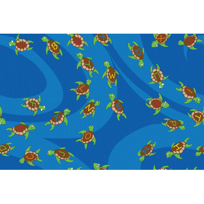 Tapis de salle de classe KidCarpet.com A-B-Sea Turtles