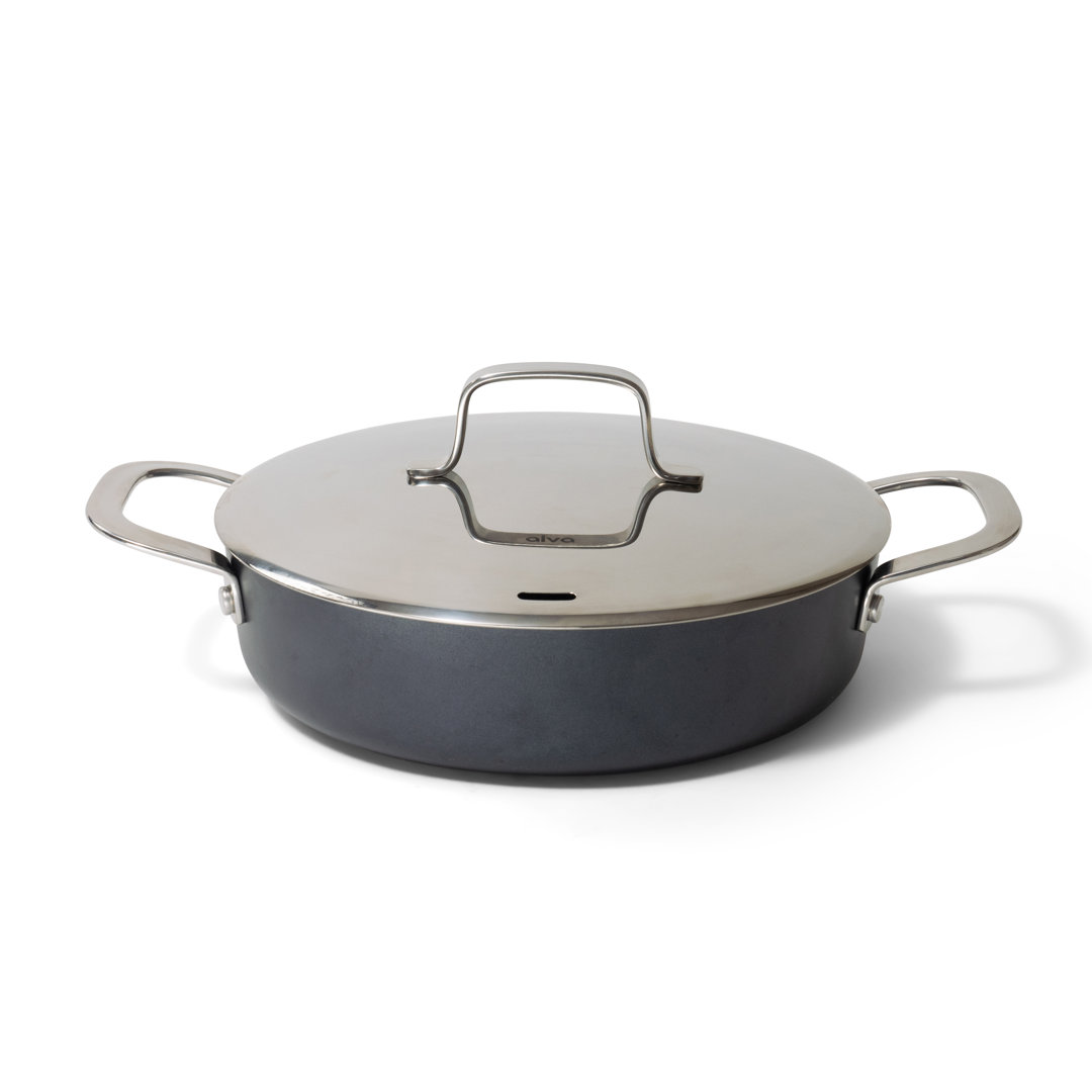 Alva Maestro 3.5 Qt. Premium Nonstick Ceramic Frying Pan with Lid - Non Toxic and Oven Safe Alva