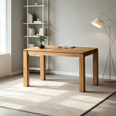Simple Design Oak Solid Wood Rectangular Desk