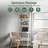 70.9" Ladder Desk with Open Shelves, Modern Writing Desk with Open Shelves and Storage, White