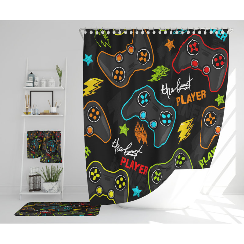 Nataley Polyester Shower Curtain Set