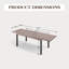 Ensemble repas extensible pour 8 personnes Rectangle-97745394