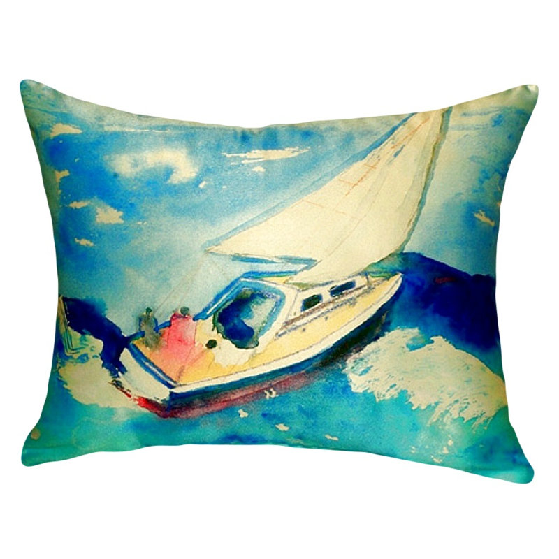 Coussin décoratif d'extérieur voilier