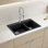 BLANCO 33" 60/40 Double Bowl Drop-In/Undermount Silgranit Kitchen Sink With Cleaner, Sink Grids And Basket Strainers In White
