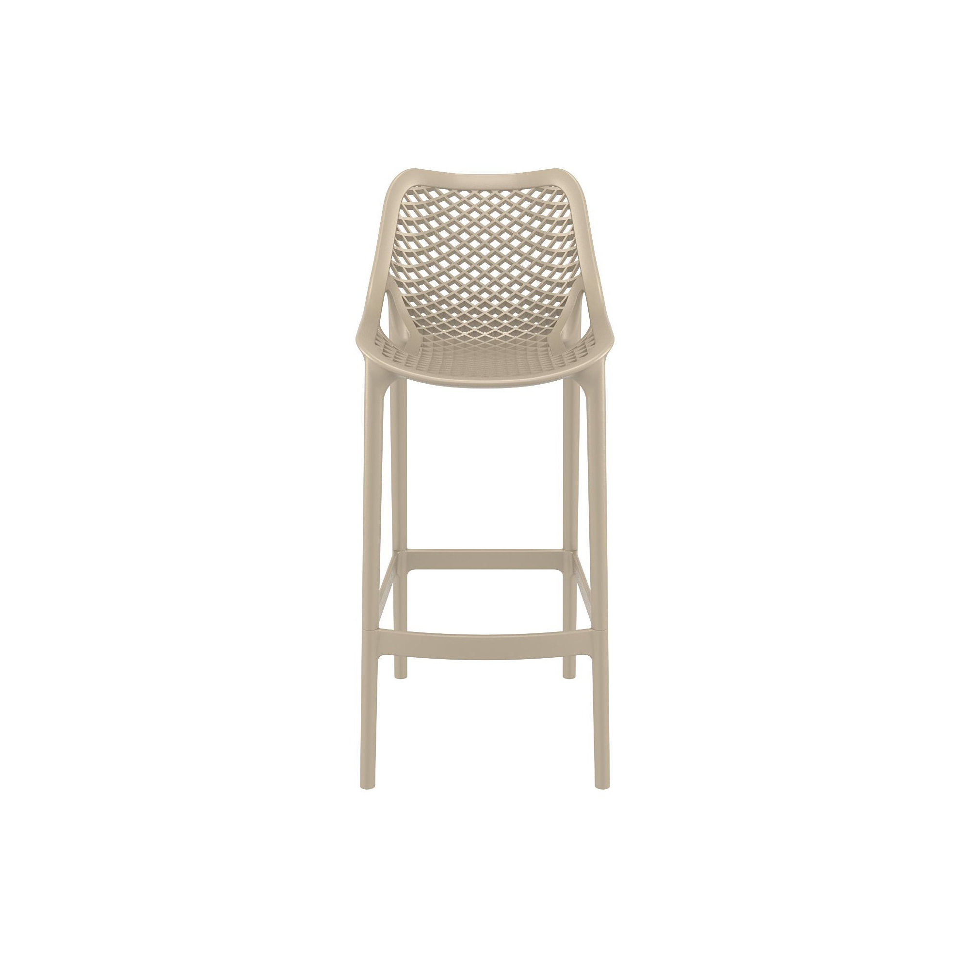 Farrah Patio Bar Stool, Taupe, 29.5"