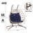 Metal Frame Patio Chair With Stand And Cushions For Bedroom Balcony Patio-1546426144