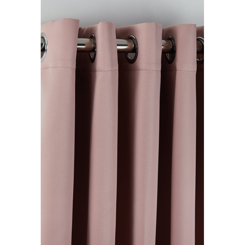 Lloyd Harbor Blackout Curtain Pair, 116 W x 137 D cm, Blush Pink
