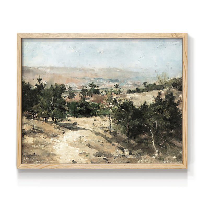 Paysages rétro-CDLV III - reproduction encadrée - réarmable, H 8 po x l 10 po, Naturel