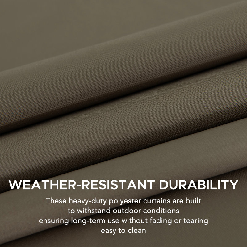 Curtain for Sunjoy cedar wood gazebos, 220cm H x 399cm W x 97.24cm D