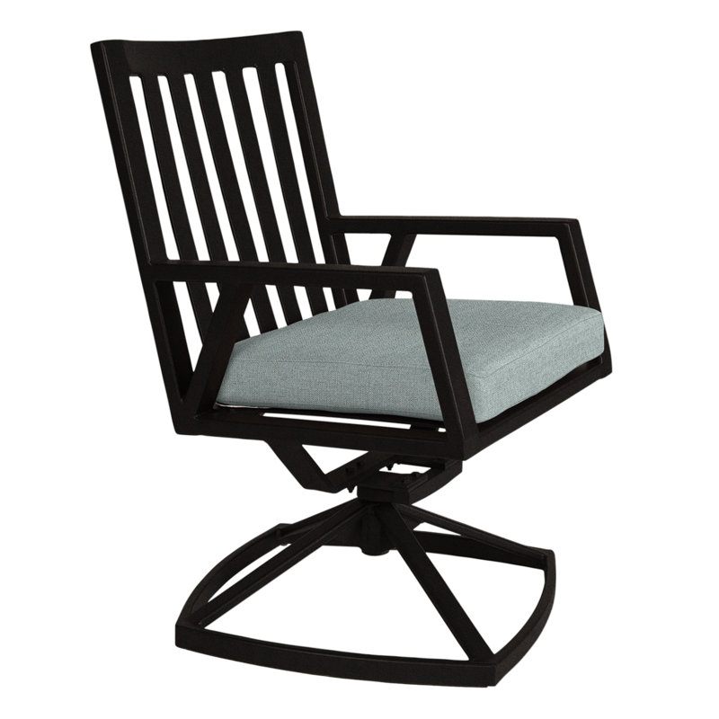 Aris Outdoor Rocker Chair, Carbon Black, Adena Shale