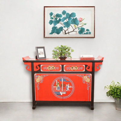 Painted  Console Cabinet