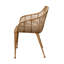 Fauteuil en rotin et métal tissé à la main