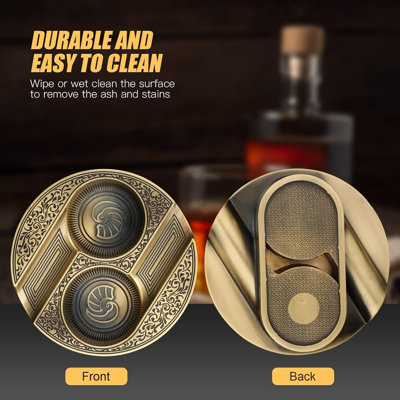 Cigar Ashtray Metal Ashtrays for Patio/Home/Table Modern Ashtrays