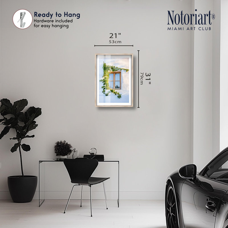 «Sun Whisper II Shadowbox Print Travel» par Notoriart, H 31 po x l 21 po, Crème, crème
