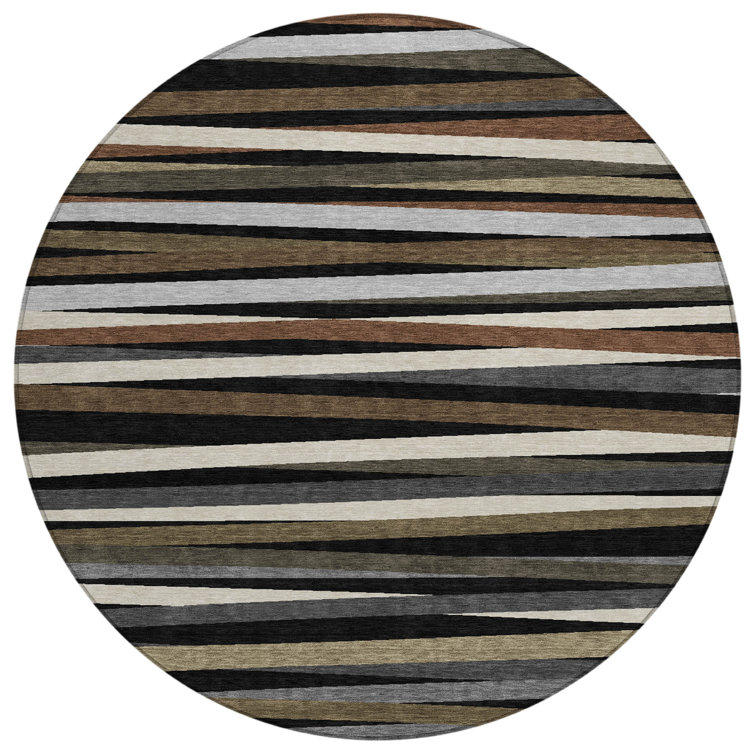 Machine Washable Indoor/Outdoor Chantille ACN997 Gray Area Rug